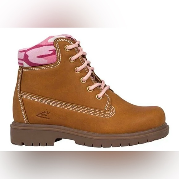 DEER STAGS KIDS' MAK2 IN DARK WHEAT/PINK CAMO - Picture 1 of 8
